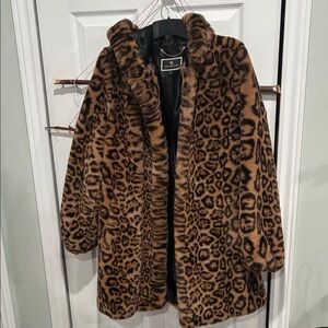 Leopard Print Teddy Jacket